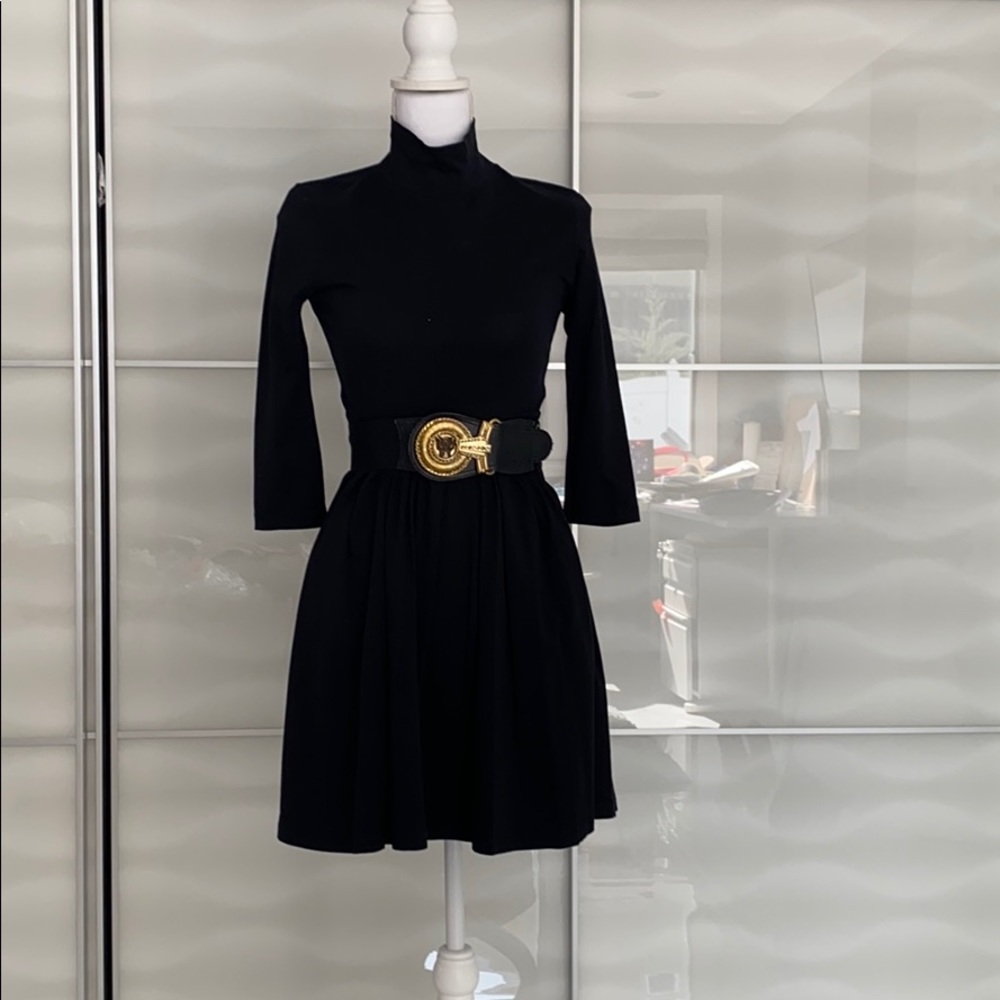 ❤️ASOS Black mockneck skaterdress w/ 3/4 sleeves❤️